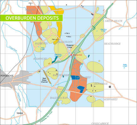 Layerd map Overburden deposits
